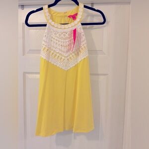 NWT Lilly Pulitzer Dawn Top in Pineapple Ju Size Large $55